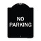 Signmission Designer Series Sign-No Parking, Black & White Heavy-Gauge Aluminum, 24" x 18", BW-1824-9947 A-DES-BW-1824-9947 - alternate 1